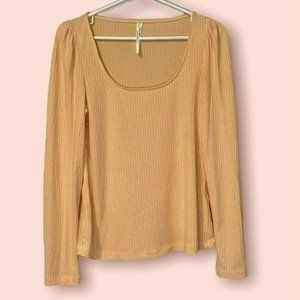 Anthropologie Ribbed Top Size Small